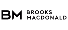 Brooks Macdonald black logo with monogram letters BM