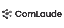 ComLaude logo with interconnected nodes symbol and wordmark